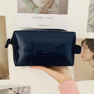 PU <b>Men</b> Toiletry <b>Bag</b> Insex Portable Toiletry <b>Bags</b> <b>Large</b> Capacity Fashion Cosmetic <b>Wash</b> <b>Bag</b> for <b>Men</b> Travel Outdoor Beach - Product Image 5