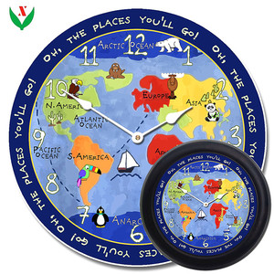 Reloj con instrumentos geométricos de la hora <span class=keywords><strong>mundial</strong></span>, clase de Geología escolar, ayuda para el aprendizaje de la educación geométrica - Product Image 3