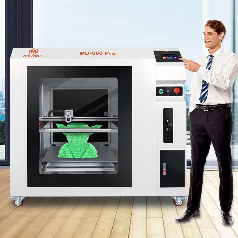 Mingda MD-600 Pro Large Format Professional Big Size 3d Printer 600*600*600mm fdm Industrial impresora Single Color 0.05-0.3mm