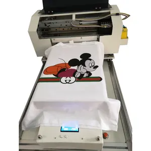 Mesin Cetak T Shirt Kain Digital Printer DTG Ukuran A3 Langsung Ke Mesin Cetak