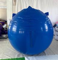 Costume de boule de bleuets gonflable bleu personnalisé, imperméable, facile à porter, jeu hilarant pour spectacle