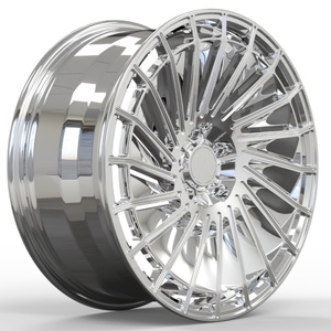 JWL VIA Certified Customized <b>Polished</b> Silver 18'-22' Forged <b>Car</b> Wheels Multi-Spoke 30mm-40mm Offset 100mm 20mm Aluminum - Product Image 3
