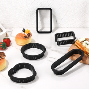 Rettangolo rotondo cuore quadrato ovale Nylon crostata anello torta Mousse stampo per fai da te francese Dessert pasticceria cottura - Product Image 1