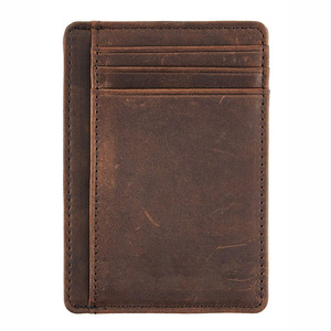 Cartera Delgada de Cuero PU con Bloqueo RFID para Hombre y Mujer, Antirrobo, Directo de Fábrica, para Viajes y Negocios - Product Image 2