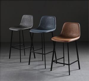 Ghế quầy bar hiện đại sang trọng, phong cách Bắc Âu, chất liệu nhung da, chân inox, dành cho nhà hàng, quầy bar, bàn ăn sáng. - Product Image 3