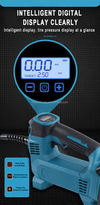 <span class=keywords><strong>Pompe</strong></span> à air numérique sans fil Portable <span class=keywords><strong>pompe</strong></span> à pneu haute capacité Portable <span class=keywords><strong>pompe</strong></span> gonflable à pneu extérieur pour <span class=keywords><strong>Makita</strong></span>-batterie - Product Image 5