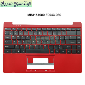 Tastiera per Laptop US per IPASON Storm <span class=keywords><strong>Dragon</strong></span> P3 XU141 EZOOK S5 Pro 16512 Jumper JNC13 MB3151080 F0043-080 XK-HS415 con Custodia Rossa - Product Image 2