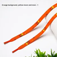 Cordones Planos Personalizados con Estampado de Dibujos Animados para Halloween, Venta al por Mayor, Runtong, 0.8 cm de Ancho, Poliéster, para Zapatillas Deportivas y Calzado Deportivo