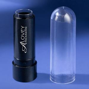 Kosmetik D12.1 bulat bening pelembap bibir casing tanpa Logo peluru lipstik Label pribadi mewah tabung lipstik bening tabung lipstik - Product Image 6