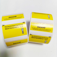 Papier autocollant texturé durable personnalisé, étiquette autocollante en rouleau pour l'emballage des bouteilles et des bocaux
