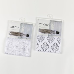 Moderne classique luxe feuille d'<span class=keywords><strong>or</strong></span> imprimé lin aspect <span class=keywords><strong>blanc</strong></span> tissu polyester <span class=keywords><strong>rideau</strong></span> <span class=keywords><strong>de</strong></span> <span class=keywords><strong>douche</strong></span> 12 crochets en métal pour la décoration <span class=keywords><strong>de</strong></span> salle <span class=keywords><strong>de</strong></span> bain - Product Image 6