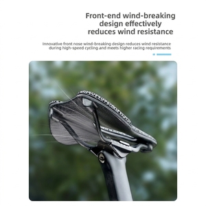 Selle de vélo en fibre de carbone imprimée en 3D Bigrock, ultra-légère, respirante, nid d'abeilles, pour vélo de route, VTT, course - Product Image 1
