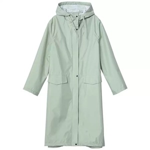 Impermeable Largo para <span class=keywords><strong>Mujer</strong></span>, a la Moda, Resistente, Transpirable, con Botones a Presión, Plegable, de Poliéster, para Camping - Product Image 2