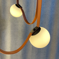 Nouveau produit, éclairage de décoration intérieure personnalisé, villa, escalier, boule LED, lustre