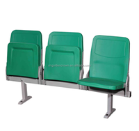 Chaise Pliante en Plastique Creuse sur Pied avec Accoudoirs pour Sports et Divertissement