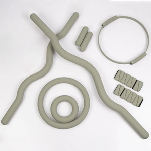 Ensemble de <span class=keywords><strong>musculation</strong></span> Pilates combiné Silicone <span class=keywords><strong>poids</strong></span> de cheville réglables <span class=keywords><strong>et</strong></span> <span class=keywords><strong>barre</strong></span> d'haltères - Product Image 3