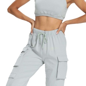 Pantalones Deportivos de Cintura Elástica con Cordón para Mujer, Color Personalizado, Alta Calidad, Poliéster, Estilo Cargo, Venta al por Mayor - Product Image 4