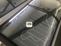 Vitrine Réfrigérée Directe -22°C à Température Unique Réglable 430L pour Supermarché, Viande/Fruits de Mer/Poulet, avec Porte Vitrée, Type Îlot