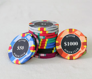 Nhà máy thiết kế miễn phí tùy chỉnh 10G Chip gốm da Poker 39mm chất lượng sòng bạc cao bất kỳ thiết kế nào có thể tùy chỉnh cho Trò chơi cờ Bạc bán số lượng lớn - Product Image 3