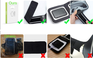 Étui de brassard pour téléphone portable en silicone de haute qualité, étanche, rotatif à 360°, détachable et flexible, pour la gym et les sports de plein air - Product Image 3