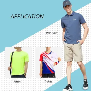 Áo thun thể thao 2024 chất liệu vải pique dệt kim 100% polyester, bộ đồ thể thao in thăng hoa dành cho nữ, chất liệu jersey đơn - Product Image 5