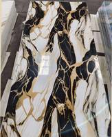 Panneau mural en marbre PVC de 3mm imperméable à l'eau pour décoration murale