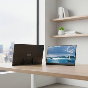 Écran portable sans fil IPS de 23,8 pouces avec rétroéclairage LED, moniteur de projection Full HD 100 Hz, haut-parleur intégré pour mobile - Product Image 2