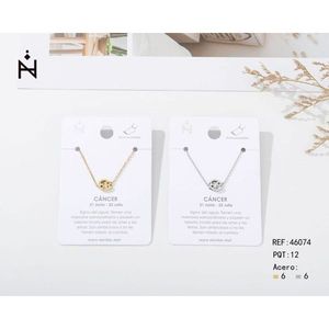 Cavigliera con Ciondolo Segno Zodiacale Cancro in Acciaio Inossidabile, Gioielli Moda Donna - Product Image 1