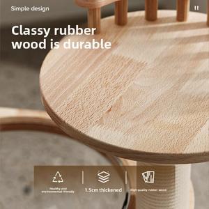 <span class=keywords><strong>Arbre</strong></span> <span class=keywords><strong>à</strong></span> <span class=keywords><strong>chat</strong></span> en bois massif écologique <span class=keywords><strong>à</strong></span> profil bas, avec condo et perchoirs intégrés, conçu pour toutes les saisons, adapté aux chats Munchkin et aux petits chatons - Product Image 3