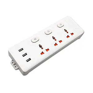 OSWELL New Listing 3/4/5 ways with Surge and usb ports Uk Eu smart home switch power strip multi plug with usb socket