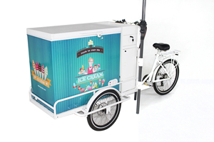 Refroidisseur de crème glacée électrique vélo vélo chariot avec congélateur à vendre - Product Image 4