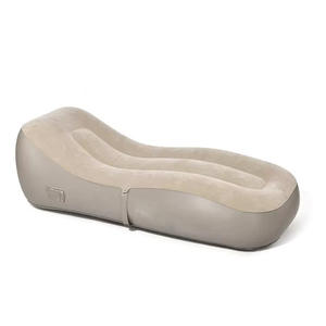 Sofá inflable portátil ligero, cojín de aire Flocado de PVC individual para playa al aire libre, Camping, saco de dormir Perezoso - Product Image 3