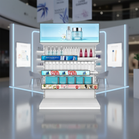 Écran LED d'étagère intérieur couleur pleine résolution blanc, fréquence de rafraîchissement 3840 Hz, écran mural pour texte défilant pour supermarché et bar