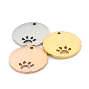 2.5/3 <span class=keywords><strong>Cm</strong></span> Pet ID Tên <span class=keywords><strong>Tag</strong></span> Vòng Bên Trong Openwork Con Chó Chân Thép Không Gỉ Tùy Chỉnh Khắc Cá Nhân Mèo Tên Nơi Mặt Dây Chuyền Đồ Trang Sức - Product Image 5