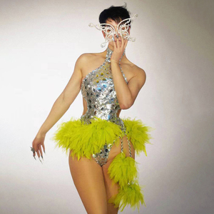 Novance Y3625 Groothandel Dameskleding Rugloze Jumpsuit Dames Pailletten Met Mesh Zoom Voor <span class=keywords><strong>Prom</strong></span> Voor Dans - Product Image 1