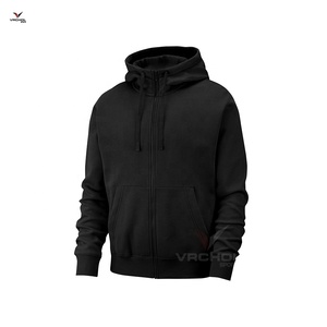 Sudadera de gimnasio personalizada para hombre, jersey liso de gran tamaño, Sudadera con capucha de algodón y poliéster, estilo de calle con cuello de capucha, suministro OEM - Product Image 1