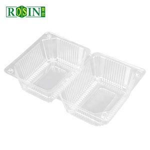 Rõ ràng nhựa dùng một lần Biscuit tráng miệng bản lề Nắp vỏ sò container - Product Image 5