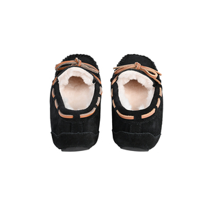 Handmade Anti Slippery Women's Winter Boat Shoes Custom Logo Real Leather <strong>Ladies</strong> Flats <strong>Moccasin</strong> <strong>Slipper</strong> - Product Image 2