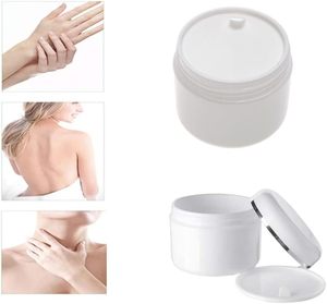 Pot en plastique PET blanc de 300 ml pour crème et essence, avec ligne dorée, options 100g, 200g, 300g, 400g, 500g pour cosmétiques - Product Image 5