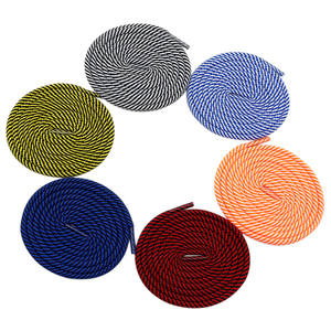 Cordones Weiou de Poliéster para Exteriores, Redondos, con Patrón a Cuadros Bicolor, 4.5mm, Compatibles con Zapatos de Senderismo, Zapatos Estilo Dad, Botas <span class=keywords><strong>Martin</strong></span> - Product Image 1