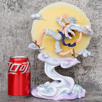 Figura de Anime de 28 cm de Monkey D. Luffy con Luz, Gear 5 Nika Zoro, Figuras de Anime, Estatua de PVC, Modelo Coleccionable, Regalos