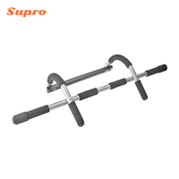 Barre de traction et de dips réglable à plusieurs niveaux Supro pour cadre de porte – S'adapte parfaitement aux encadrements de porte larges et étroits