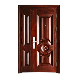 New Design High Quality Security Doors Homes Exterior Fancy Front Entry Steel Security Doors For Sale