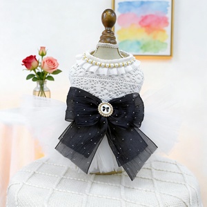 Robe pour animaux de compagnie toutes saisons en dentelle ajourée YF20260403-4, style princesse pour mariage, vêtements pour petits chiens et chats, vente en gros d'usine - Product Image 4