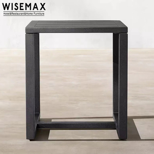 Muebles de Jardín Modernos WISEMAX, <span class=keywords><strong>Mesa</strong></span> Auxiliar de Aluminio, <span class=keywords><strong>Mesa</strong></span> de Centro Simple para Balcón, Piscina, Patio, <span class=keywords><strong>Exterior</strong></span> - Product Image 2