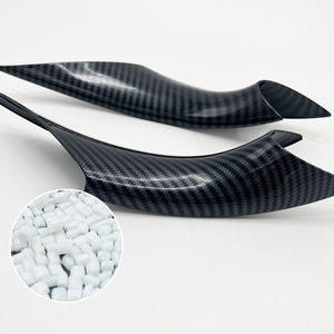 Copertura del rivestimento della maniglia della porta interna dell'auto in fibra di carbonio di alta qualità 2 pezzi per BMW serie 3 4 - Product Image 5