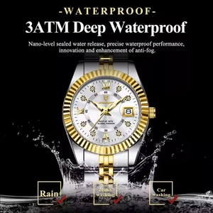 Reloj de Cuarzo Poedagar <span class=keywords><strong>780</strong></span> para Mujer, Resistente al Agua, Luminoso, con Fecha, Correa de Acero Inoxidable - Product Image 4