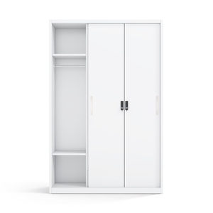 Armoire métallique imprimée à 3 portes coulissantes avec miroir et tiroir, structure en acier de 1200 mm, vente chaude sur le marché SEA - Product Image 4