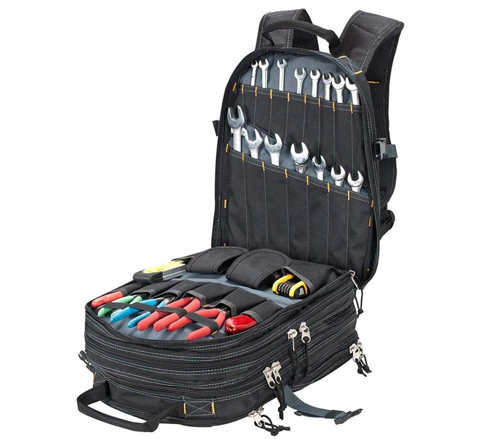 Heavy Duty Large Capacity 75 Pocket Tool Backpack Special Purpose Bag with High Load-bearing Capability