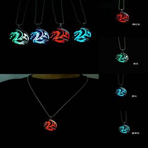 Collar Luminoso de Bambú con Patrón de Dragón de la Dinastía Han, Estilo Nacional Vintage, para Hombres, Ideal para Discotecas y Baile - Product Image 1